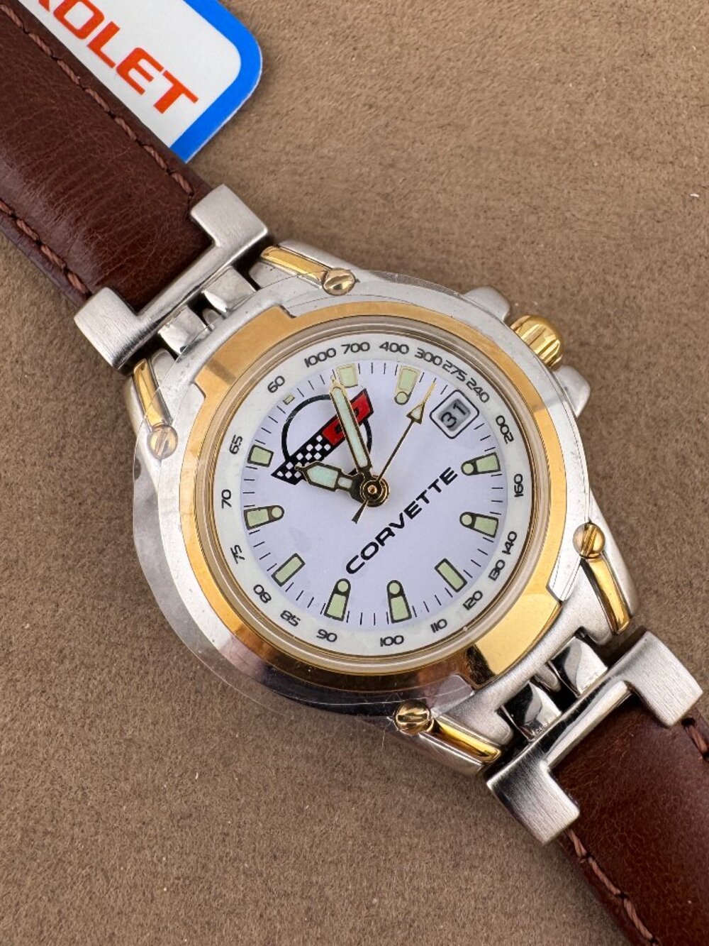 Vintage Corvette wristwatch is a must-have for all the Corvette enthusiasts